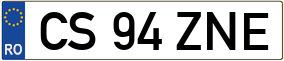 Trailer License Plate